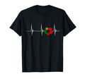 Portugal Soccer Futebol Heartbeat T-Shirt - Casual Everyday Wear Men Women - T-Shirt, Sweatshirt, Hoodie