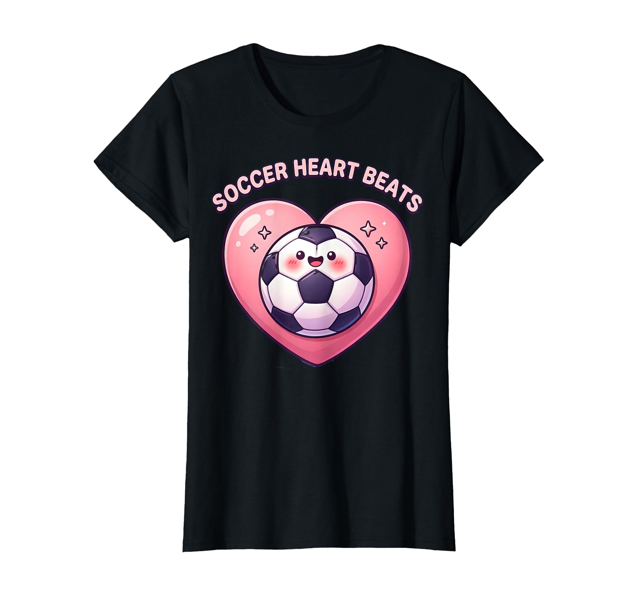 Soccer Heart Beats Passionate Fan T-Shirt - Casual Everyday Wear Men Women - T-Shirt, Sweatshirt, Hoodie