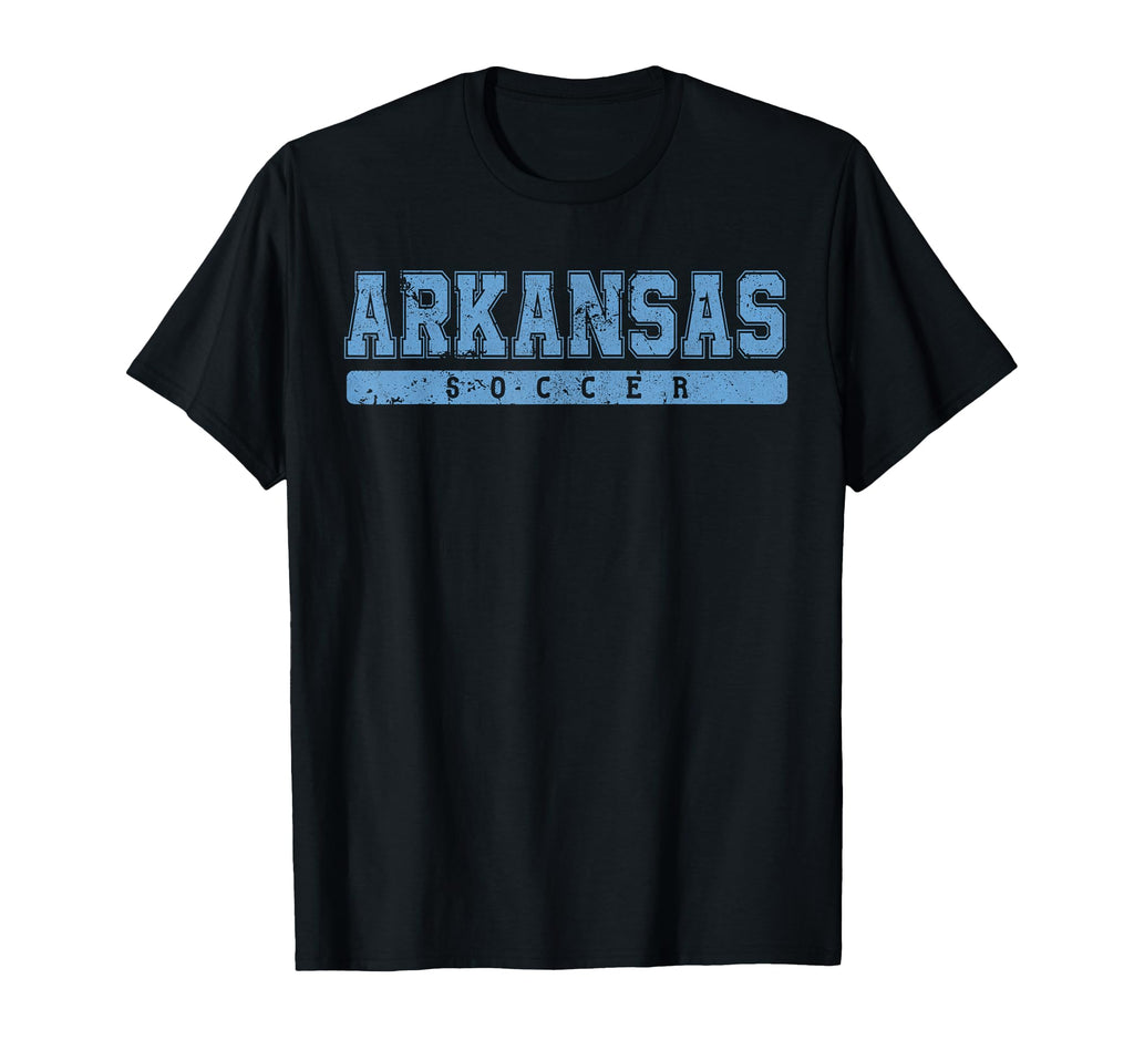 Arkansas Soccer Sky Blue Text T-Shirt - Aesthetic Graphic Unisex - T-Shirt, Sweatshirt, Hoodie