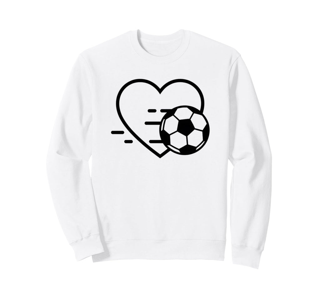 Soccer Love Heart Fans And Players Sweatshirt - Aesthetic Graphic Men Women - T-Shirt, Sweatshirt, Hoodie