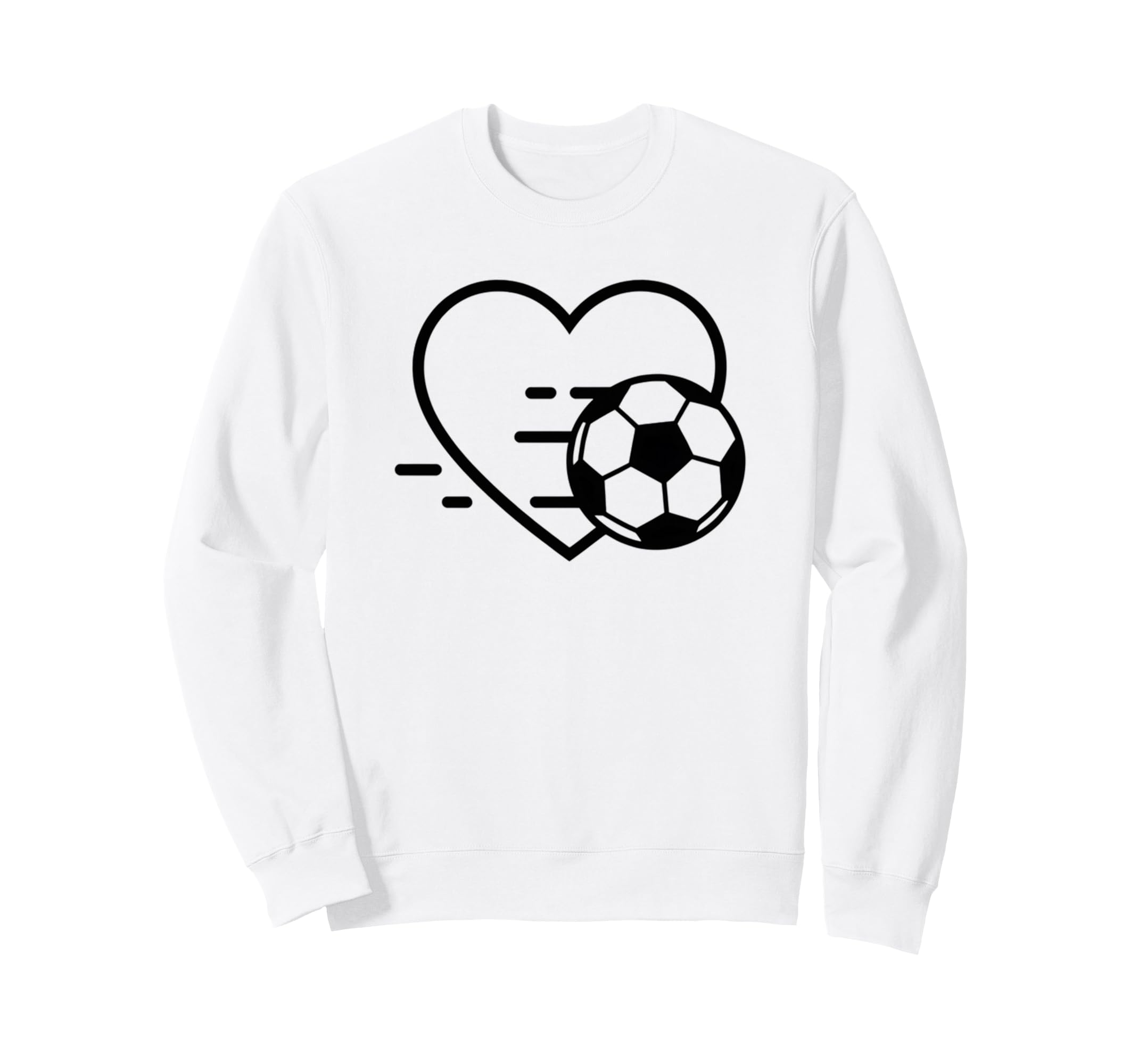 Soccer Love Heart Fans And Players Sweatshirt - Aesthetic Graphic Men Women - T-Shirt, Sweatshirt, Hoodie