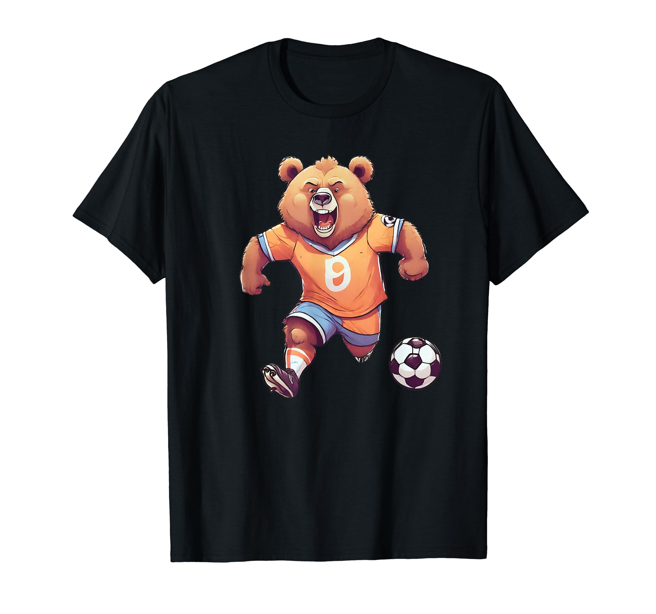 Funny Football Soccer Player Coach Teddy T-Shirt - Graphic Print Men Women - T-Shirt, Sweatshirt, Hoodie