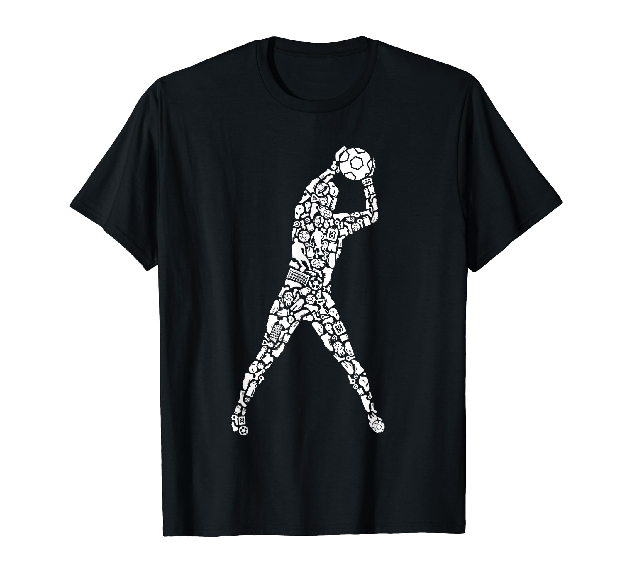 Soccer Goalie Futbol Team Soccer Player T-Shirt - Graphic Print Unisex - T-Shirt, Sweatshirt, Hoodie