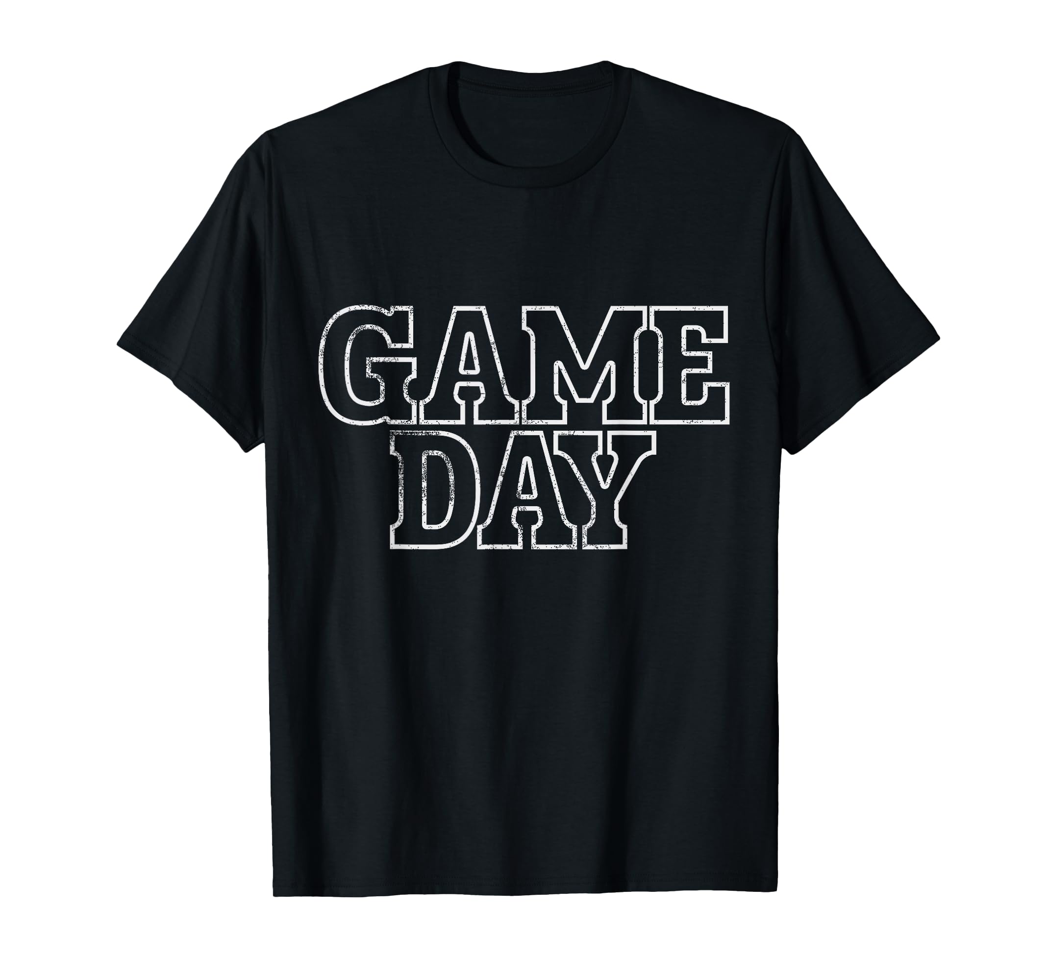 Black Game Day Football Basketball T-Shirt - Fun Novelty Design for Adults - T-Shirt, Sweatshirt, Hoodie