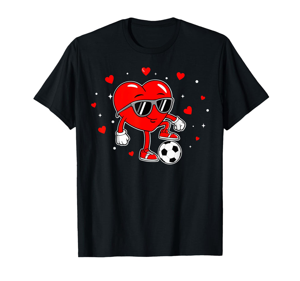 Heart Playing Soccer Love Sports Sweatshirt - Streetwear Style for Adults - T-Shirt, Sweatshirt, Hoodie
