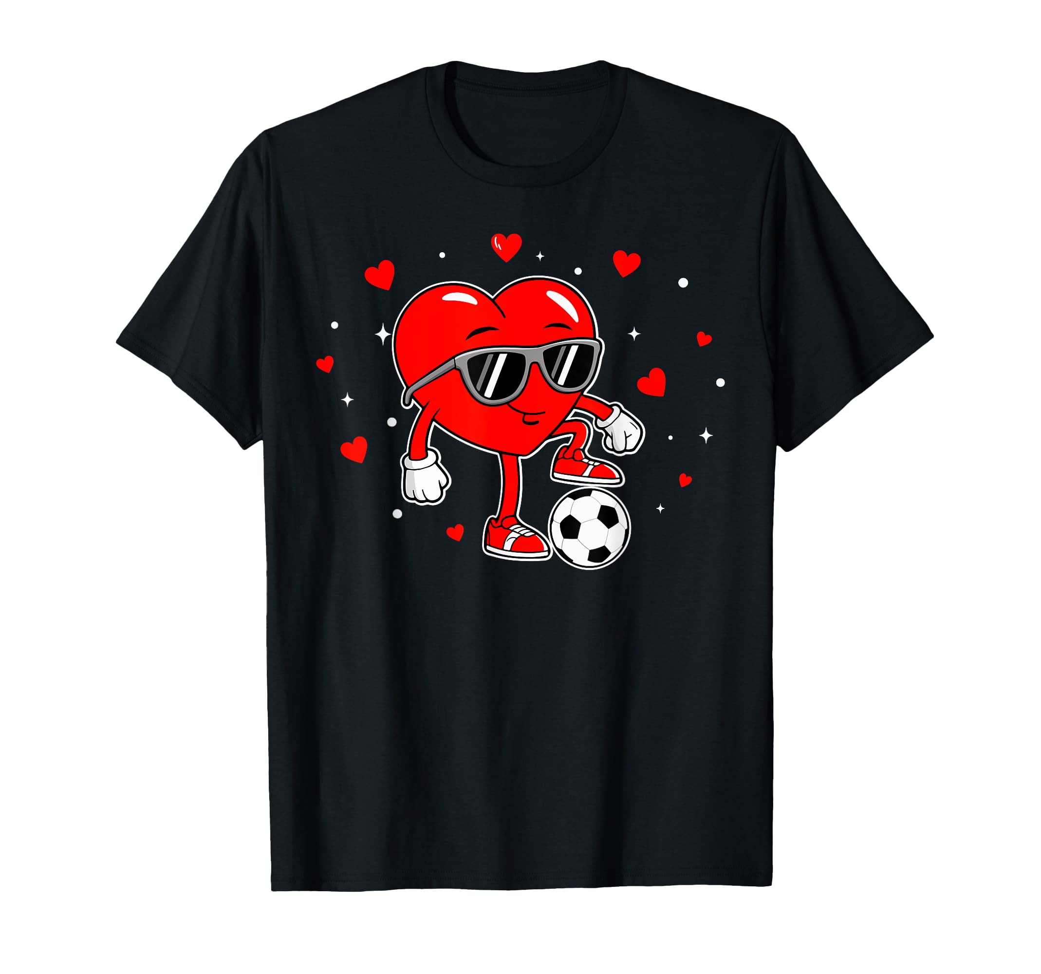 Heart Playing Soccer Love Sports Sweatshirt - Streetwear Style for Adults - T-Shirt, Sweatshirt, Hoodie