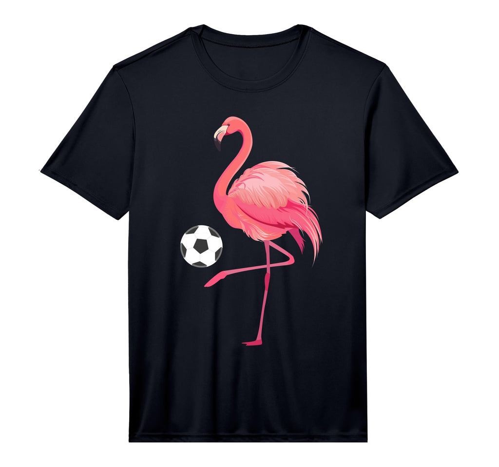 Flamingo Playing Soccer Funny Soccer T-Shirt - Casual Everyday Wear Unisex - T-Shirt, Sweatshirt, Hoodie