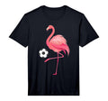 Flamingo Playing Soccer Funny Soccer T-Shirt - Casual Everyday Wear Unisex - T-Shirt, Sweatshirt, Hoodie