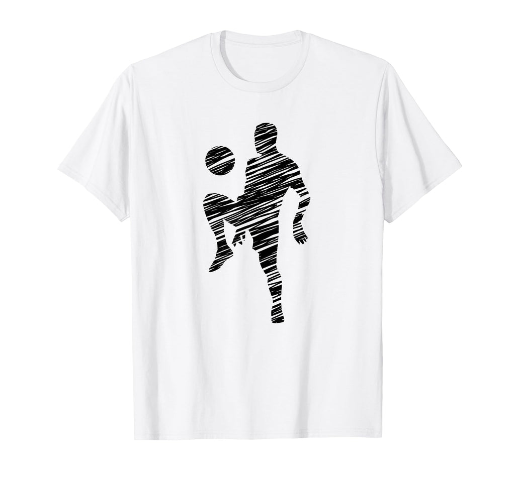 Soccer Player And Soccer Fan Motif T-Shirt - Fun Novelty Design for Adults - T-Shirt, Sweatshirt, Hoodie