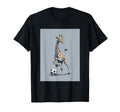 Giraffe Playing Soccer Portrait T-Shirt - Custom Art Print for Adults - T-Shirt, Sweatshirt, Hoodie
