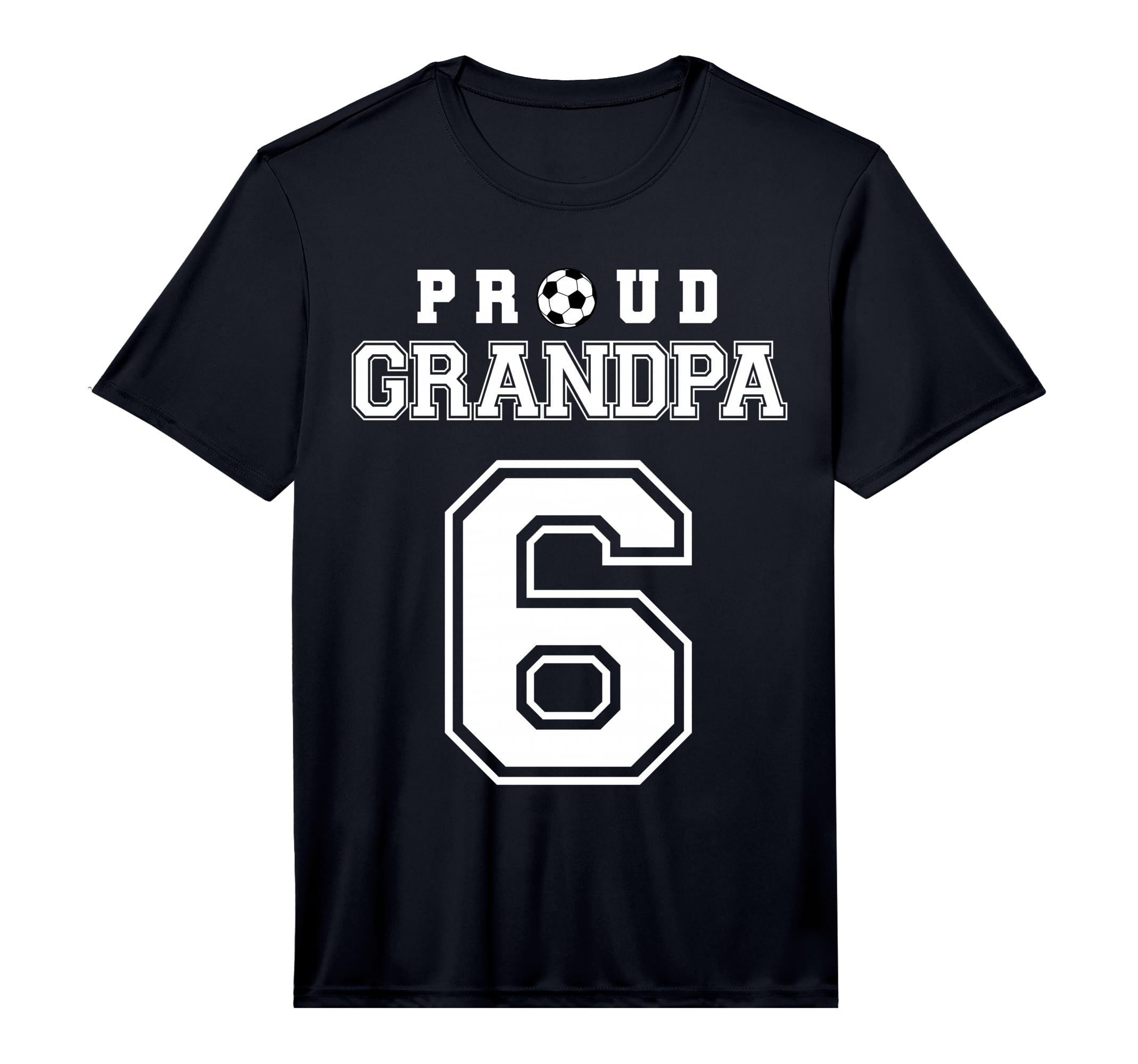 Number 6 Custom Proud Soccer Futbol T-Shirt - Trendy Graphic for Adults - T-Shirt, Sweatshirt, Hoodie