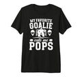 Mens Proud Hockey Goalie Pops Ice T-Shirt - Custom Art Print for Adults - T-Shirt, Sweatshirt, Hoodie