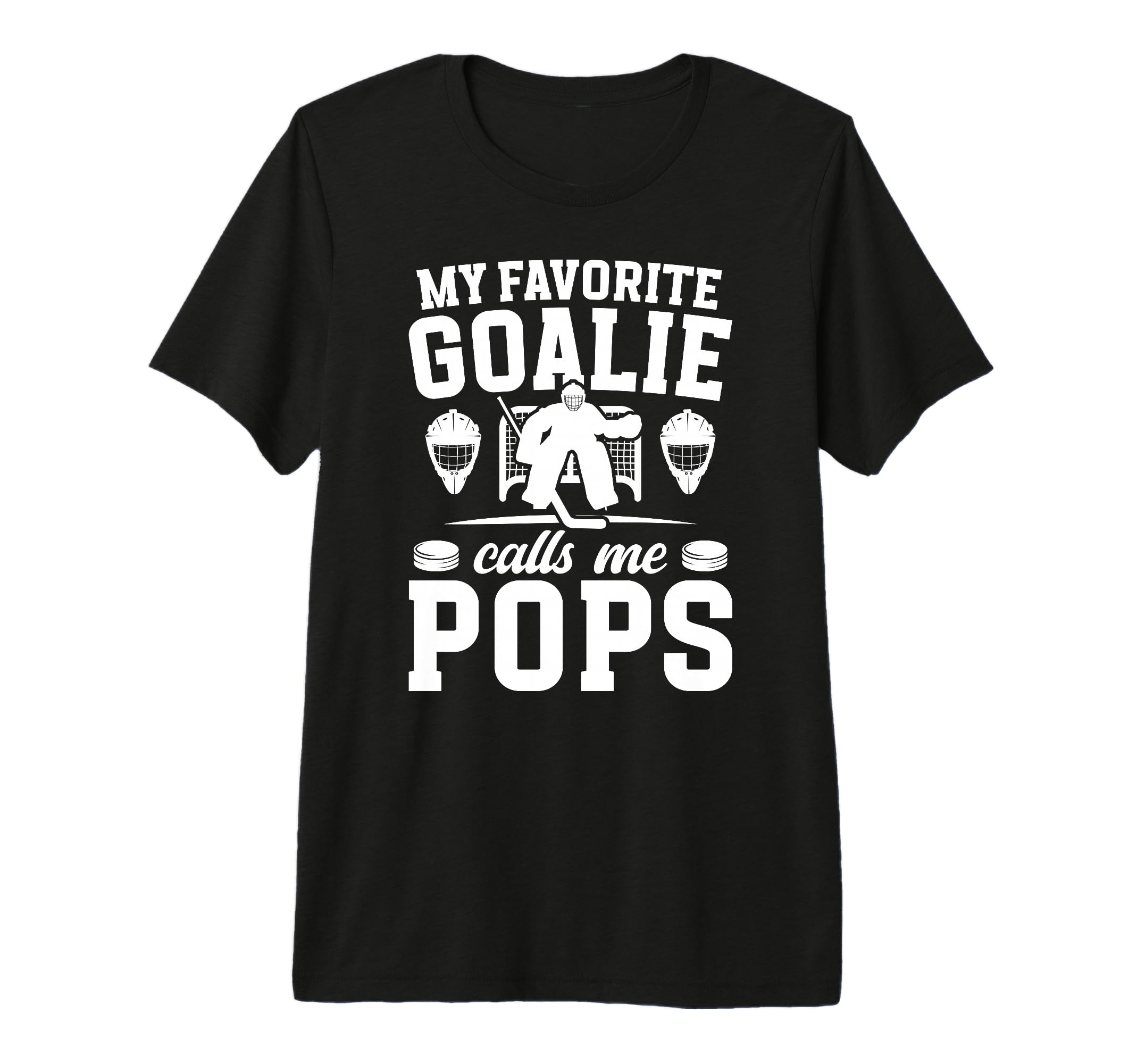 Mens Proud Hockey Goalie Pops Ice T-Shirt - Custom Art Print for Adults - T-Shirt, Sweatshirt, Hoodie