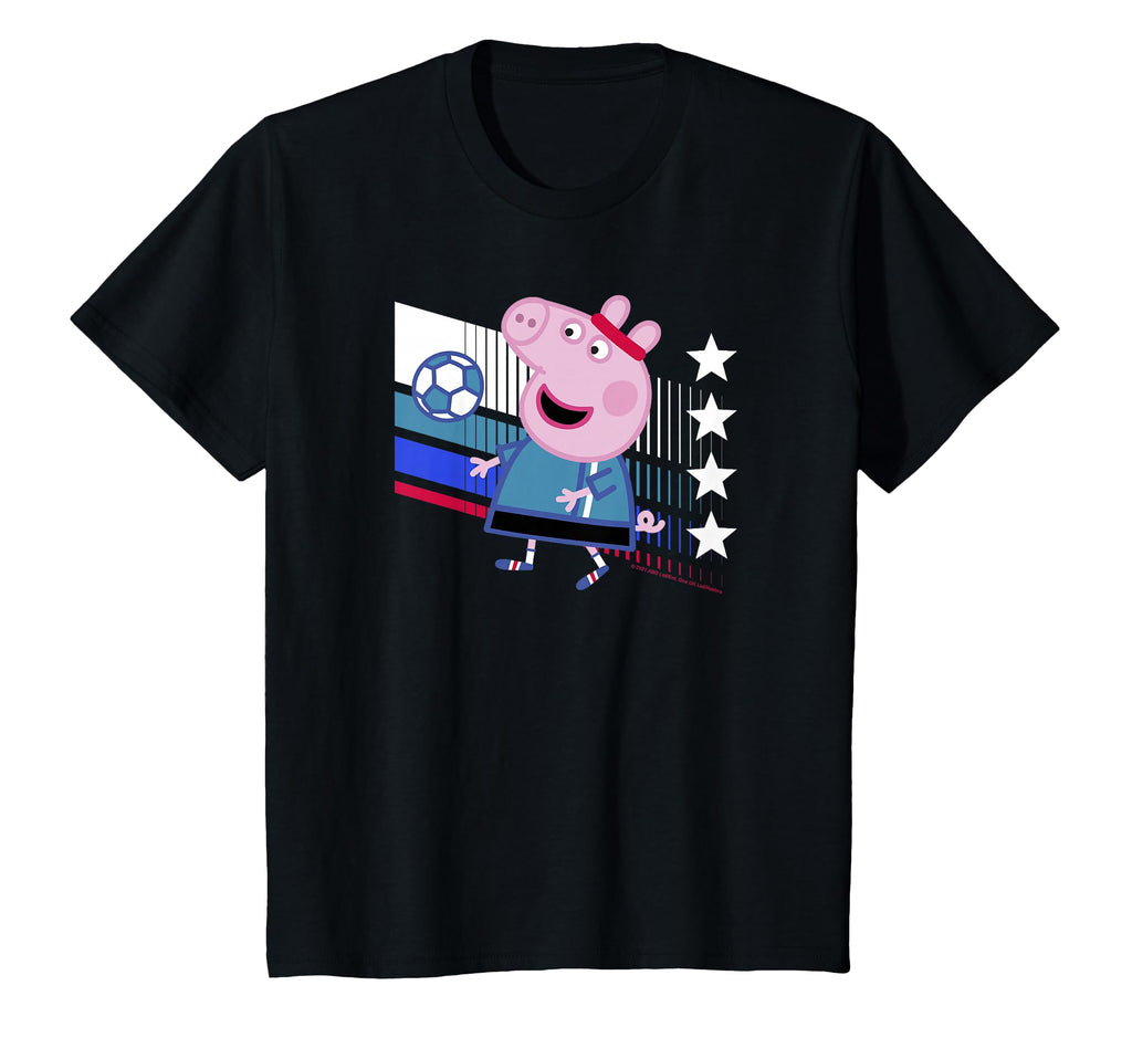 Peppa Pig George Pig Football Soccer T-Shirt - Novelty Apparel Unisex - T-Shirt, Sweatshirt, Hoodie
