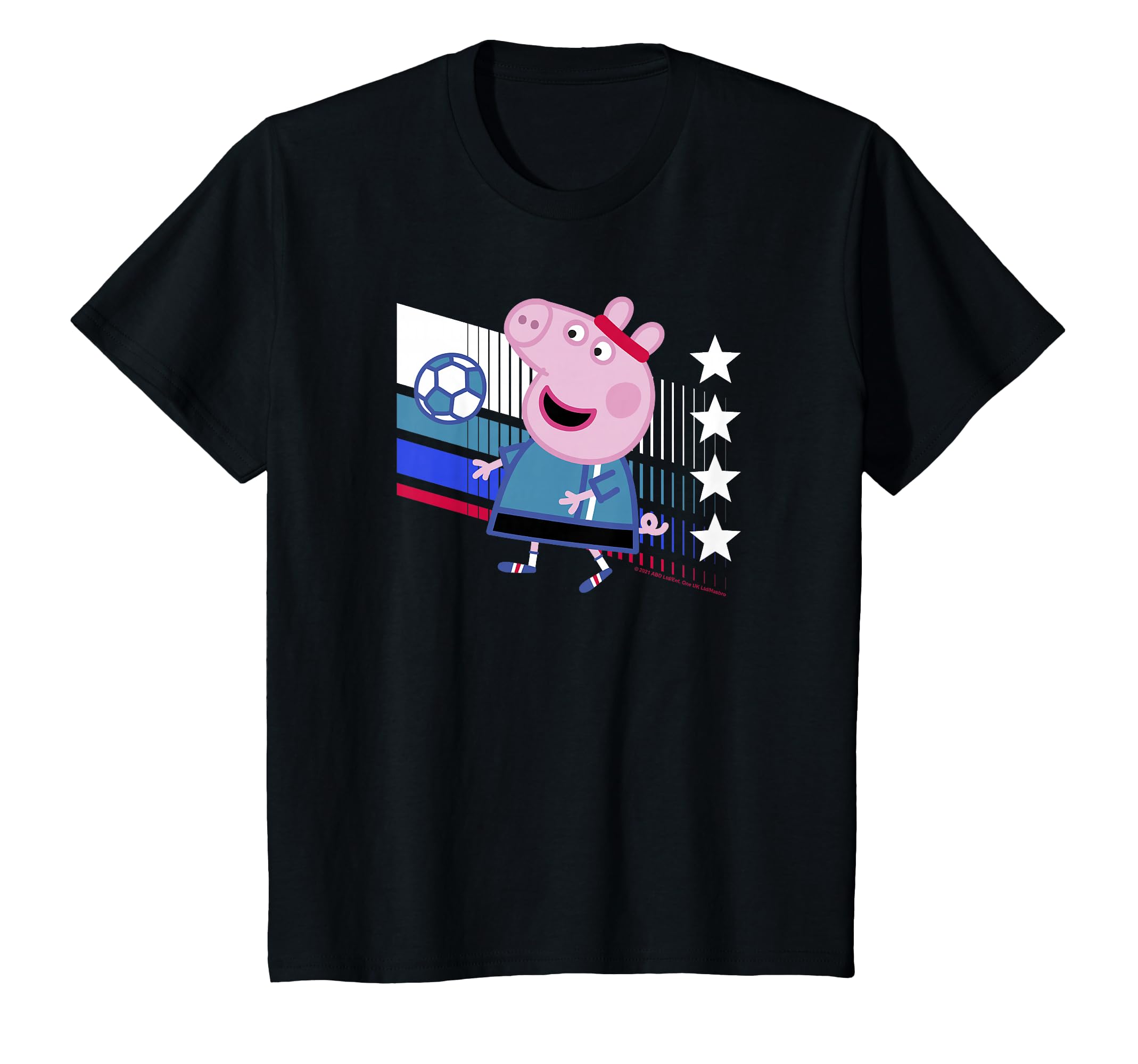 Peppa Pig George Pig Football Soccer T-Shirt - Novelty Apparel Unisex - T-Shirt, Sweatshirt, Hoodie