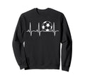 Soccer Heartbeat Soccer Ball Sweatshirt - Fun Novelty Design Men Women - T-Shirt, Sweatshirt, Hoodie