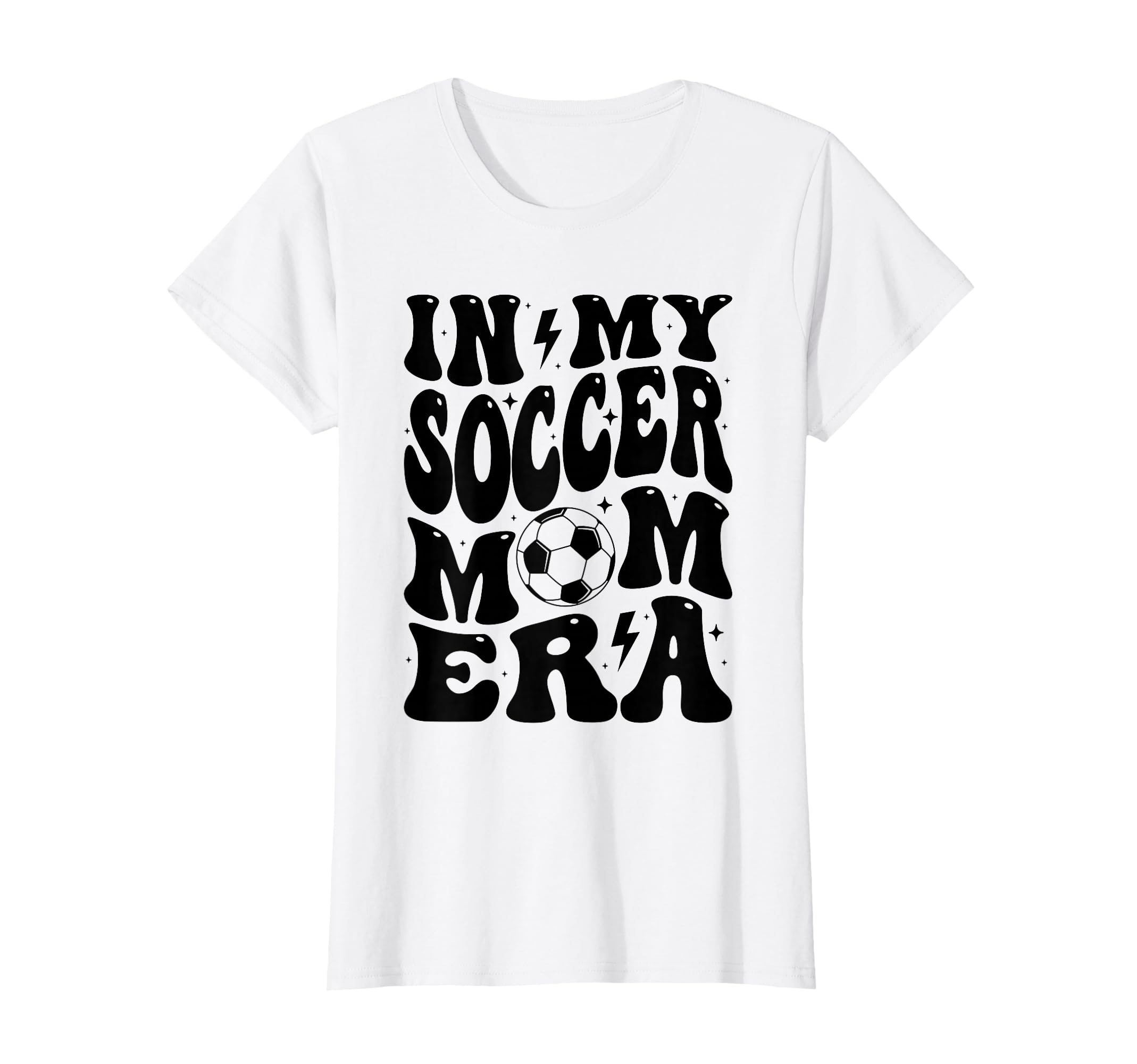 My Soccer Mom Era Groovy Mom T-Shirt - Minimalist Print for Adults - T-Shirt, Sweatshirt, Hoodie