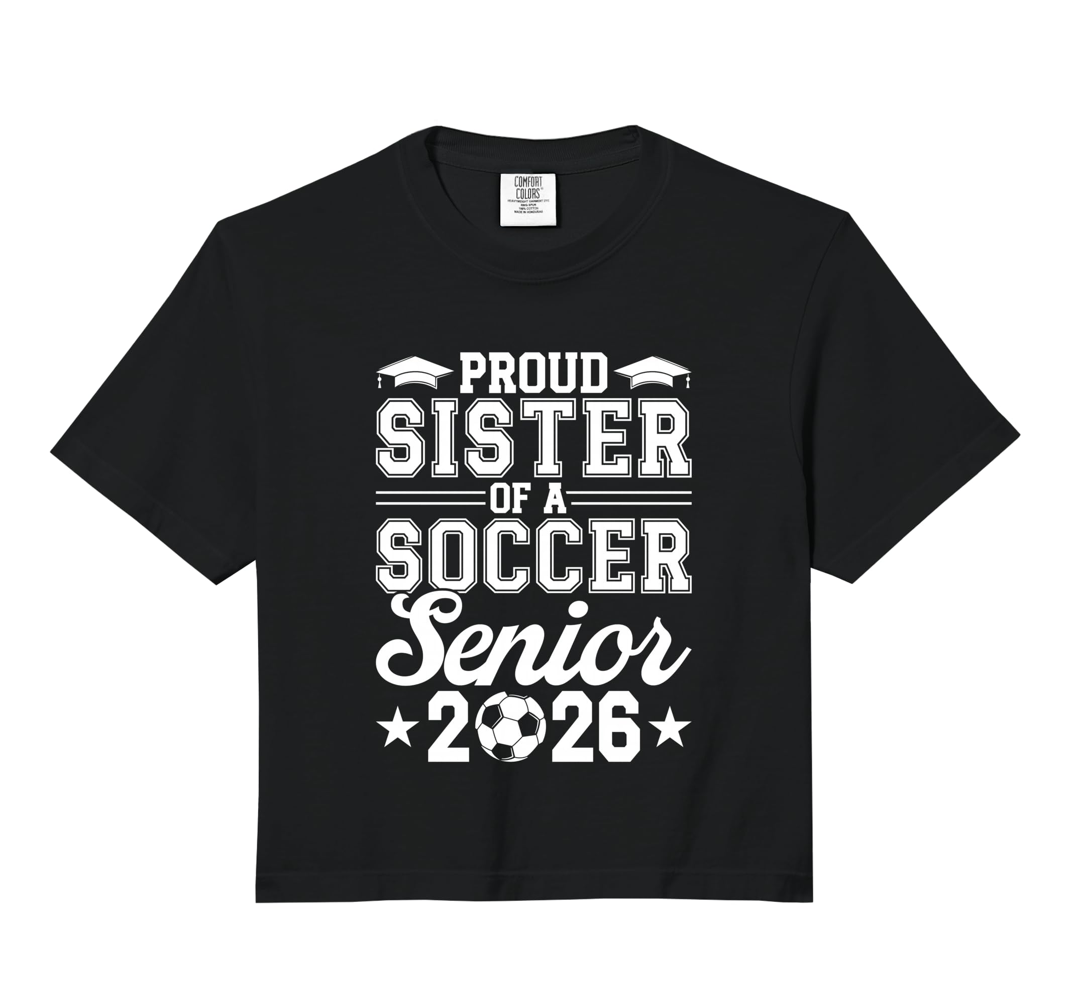 Proud Sister 2026 Senior Soccer T-Shirt - Minimalist Print Men Women - T-Shirt, Sweatshirt, Hoodie