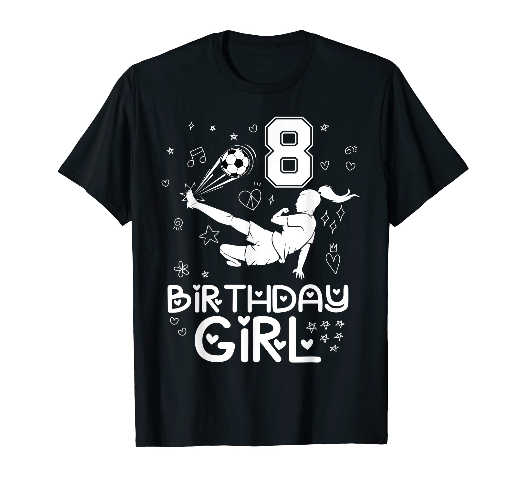 8 Years Old Birthday Soccer T-Shirt - Casual Everyday Wear for Adults - T-Shirt, Sweatshirt, Hoodie