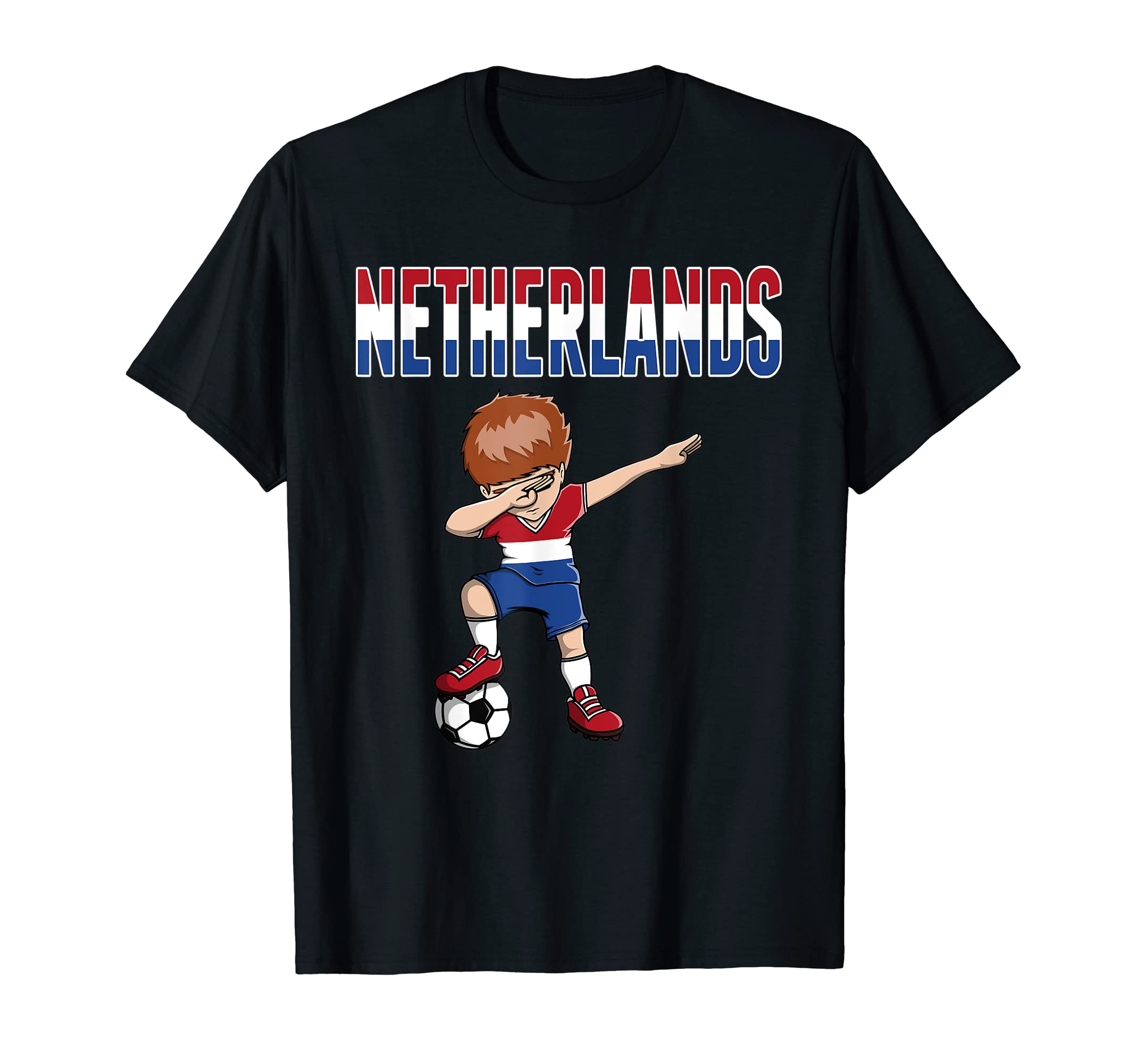 Dabbing Soccer Netherlands Soccer Fans T-Shirt - Unique Graphic Unisex - T-Shirt, Sweatshirt, Hoodie