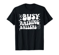 Busy Raising Ballers Soccer Volleyball T-Shirt - Trendy Graphic for Adults - T-Shirt, Sweatshirt, Hoodie