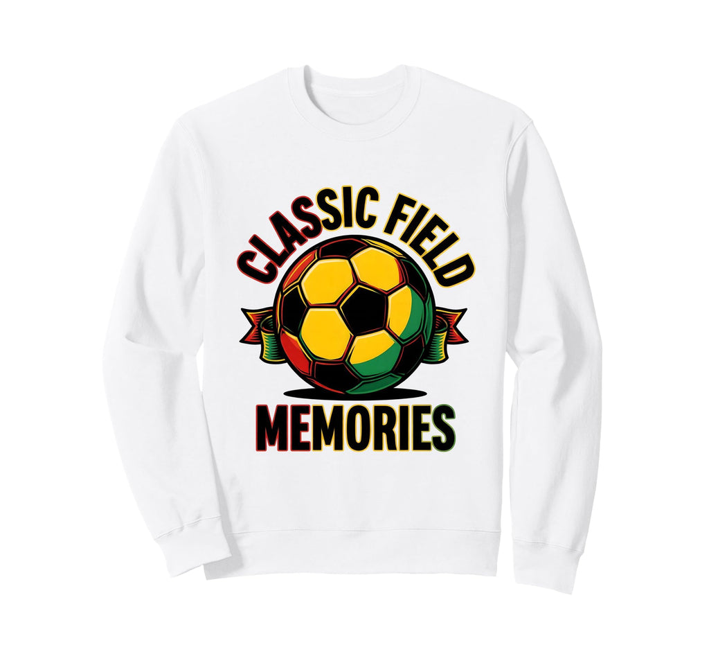 Soccer Ball Field Memories Sweatshirt - Minimalist Print for Adults - T-Shirt, Sweatshirt, Hoodie