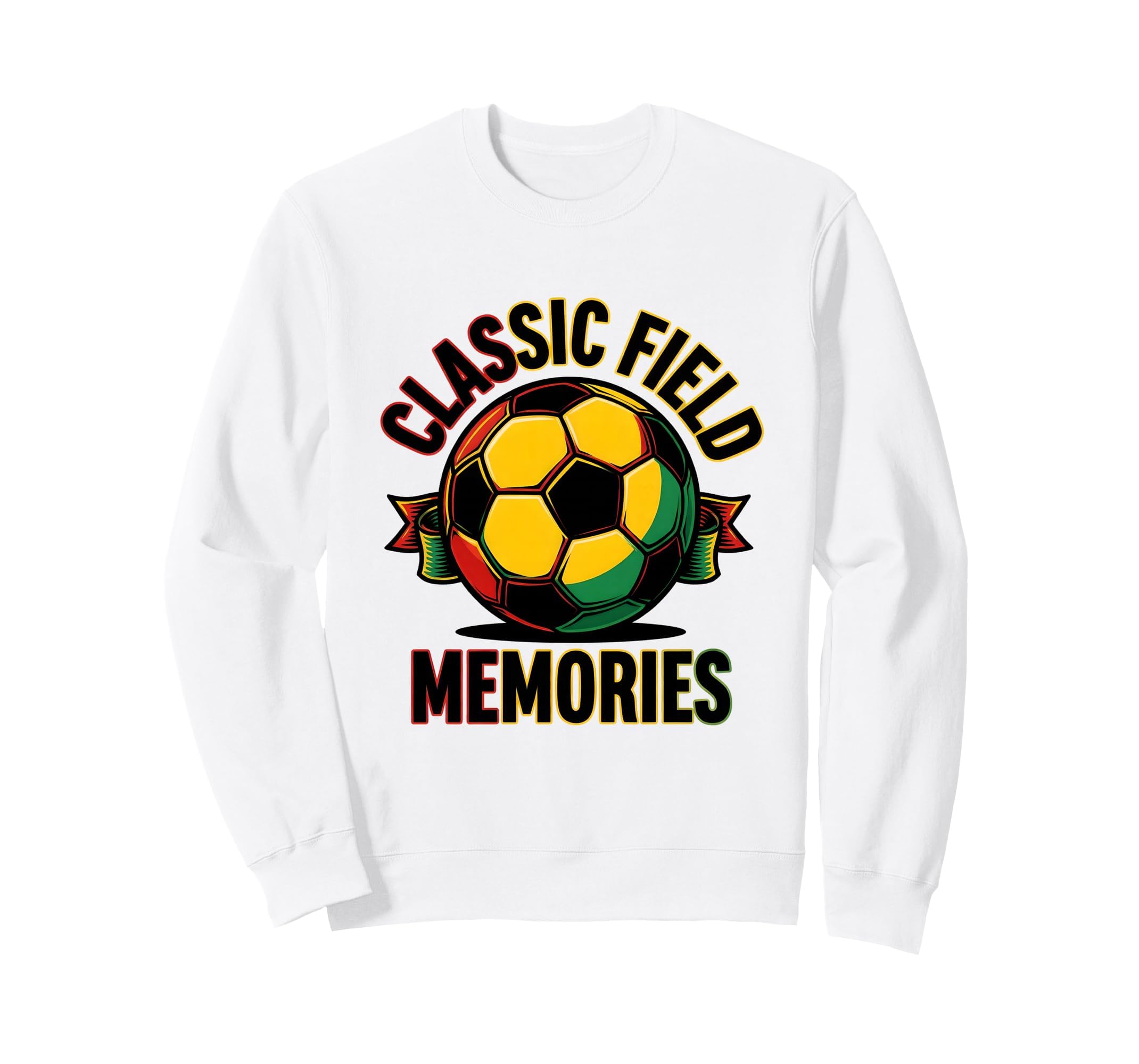 Soccer Ball Field Memories Sweatshirt - Minimalist Print for Adults - T-Shirt, Sweatshirt, Hoodie
