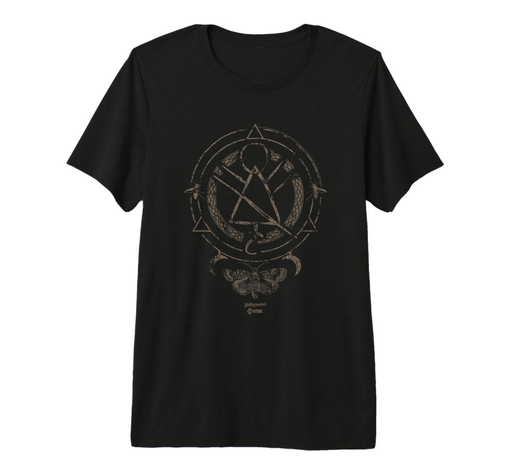 Yellowjackets Distressed Symbol Tri Blend T-Shirt - Trendy Graphic Unisex - T-Shirt, Sweatshirt, Hoodie