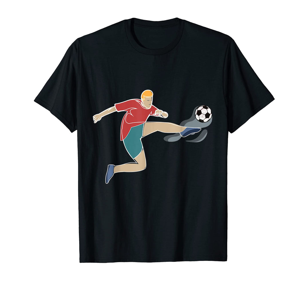 Soccer Football Player Ball T-Shirt - Minimalist Print for Adults - T-Shirt, Sweatshirt, Hoodie