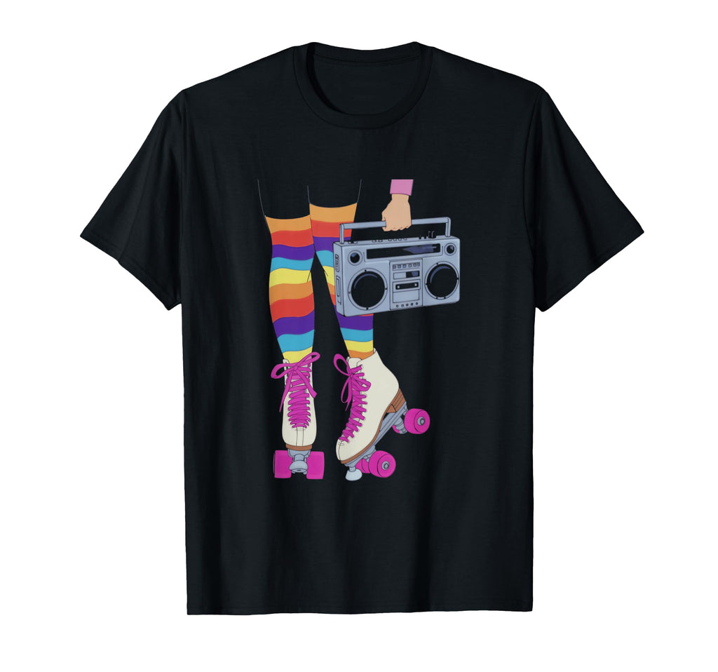 Rollerskates Funny 80S Roller Disco T-Shirt - Trendy Graphic Unisex - T-Shirt, Sweatshirt, Hoodie
