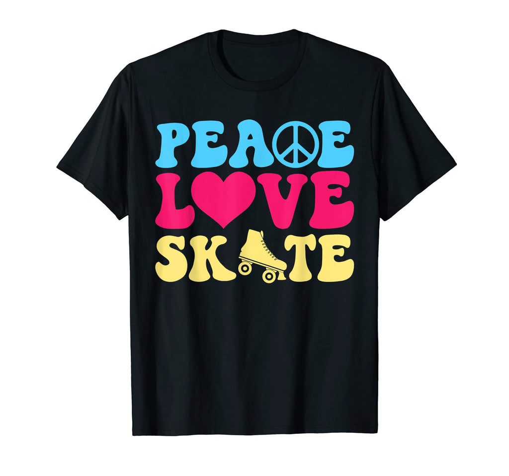 Peace Love Skate Roller Skating T-Shirt - Minimalist Print for Adults - T-Shirt, Sweatshirt, Hoodie