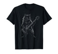 Black Cat Playing Electric Guitar T-Shirt - Streetwear Style Men Women - T-Shirt, Sweatshirt, Hoodie