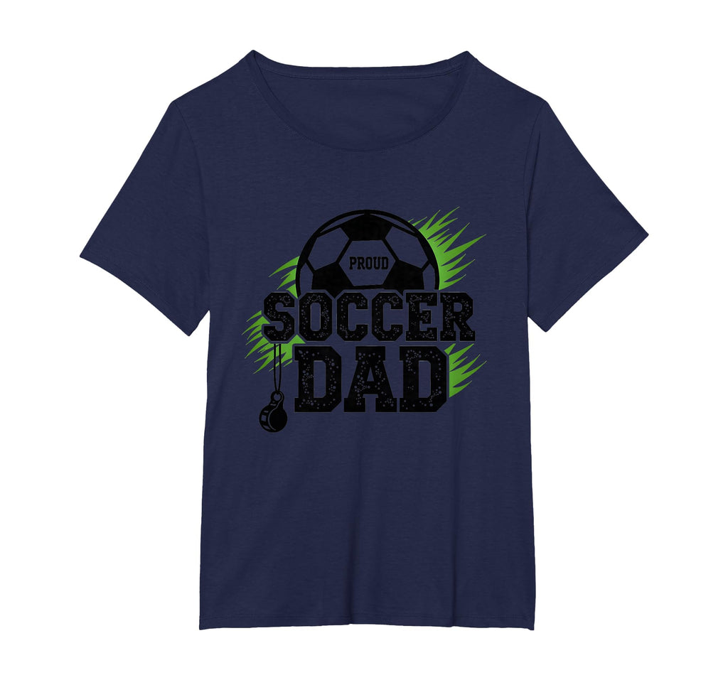 Proud Soccer Dad Whistle Sports Fan T-Shirt - Custom Art Print Unisex - T-Shirt, Sweatshirt, Hoodie