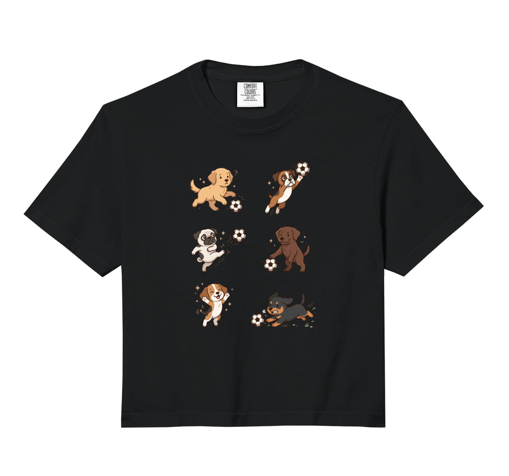 Silly Dogs Playing Soccer Player T-Shirt - Streetwear Style for Adults - T-Shirt, Sweatshirt, Hoodie