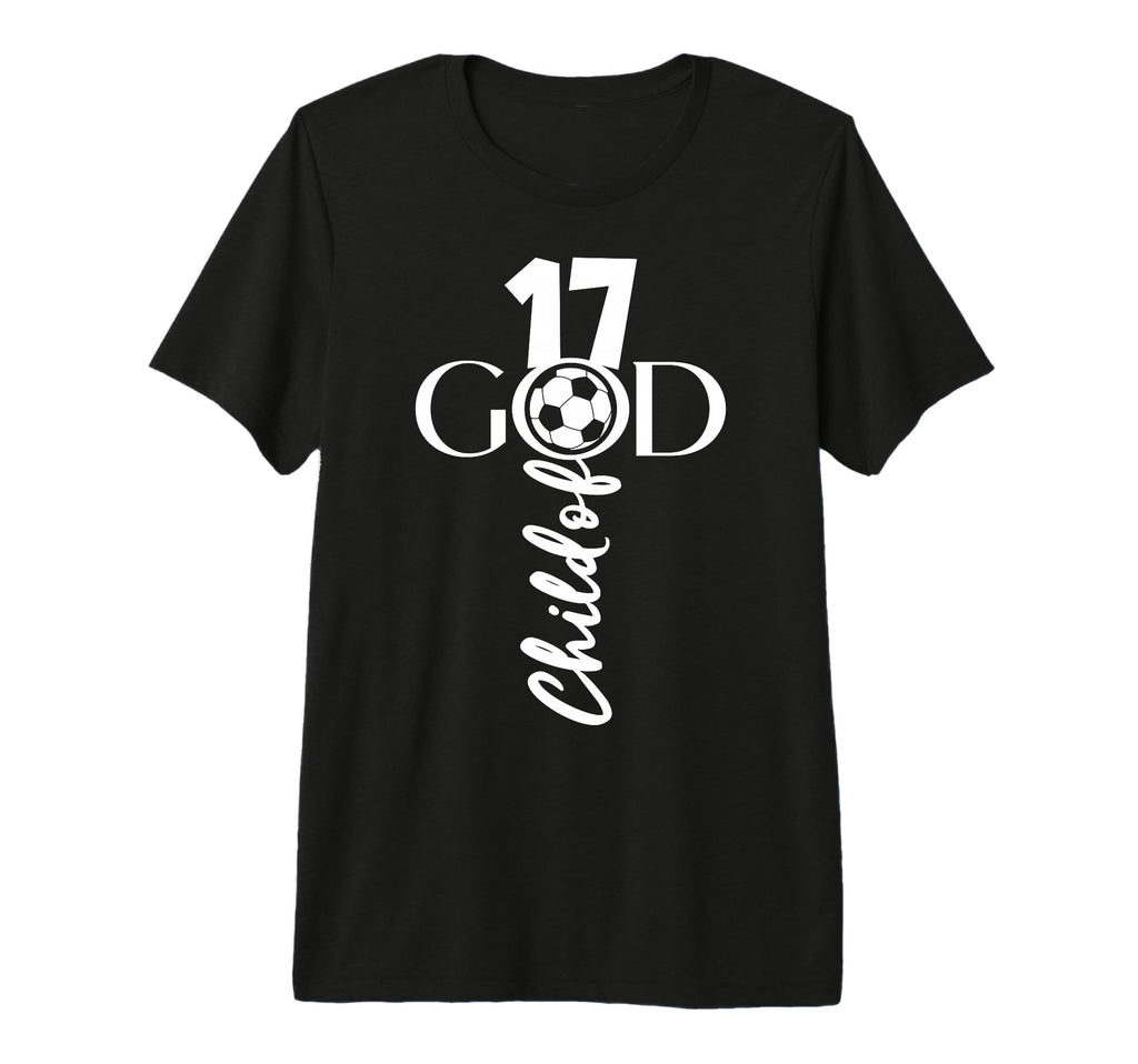 Jesus Christ 17 Years Child God Soccer T-Shirt - Minimalist Print Unisex - T-Shirt, Sweatshirt, Hoodie