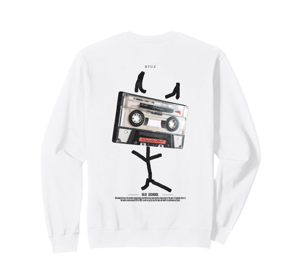 Back Streetwear Old School Music Sweatshirt - Streetwear Style for Adults - T-Shirt, Sweatshirt, Hoodie