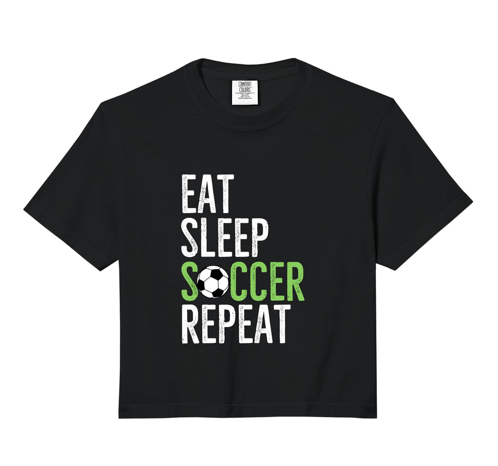 Eat Sleep Soccer Repeat Sport Player Hoodie - Aesthetic Graphic for Adults - T-Shirt, Sweatshirt, Hoodie