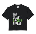 Eat Sleep Soccer Repeat Sport Player Hoodie - Aesthetic Graphic for Adults - T-Shirt, Sweatshirt, Hoodie