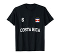 Costa Rica Team Sports Number 6 Soccer T-Shirt - Streetwear Style Unisex - T-Shirt, Sweatshirt, Hoodie