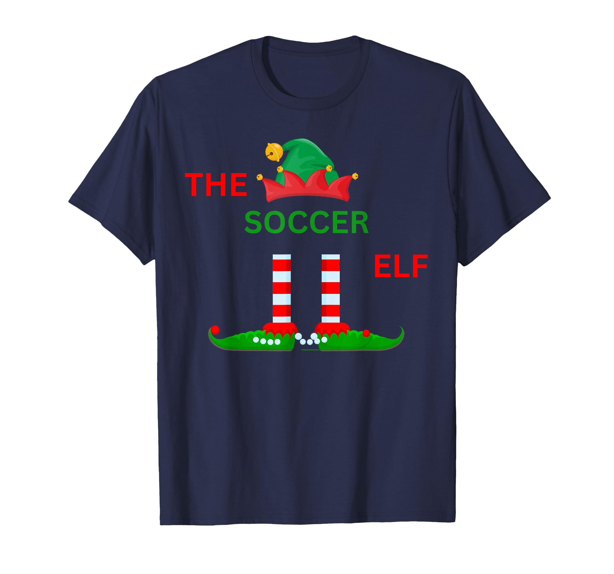 Soccer Funny Elf Pajamas Family T-Shirt - Aesthetic Graphic for Adults - T-Shirt, Sweatshirt, Hoodie