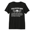 Hockey Goalkeeper Mom Hockey Keeper Mom T-Shirt - Custom Art Print Unisex - T-Shirt, Sweatshirt, Hoodie