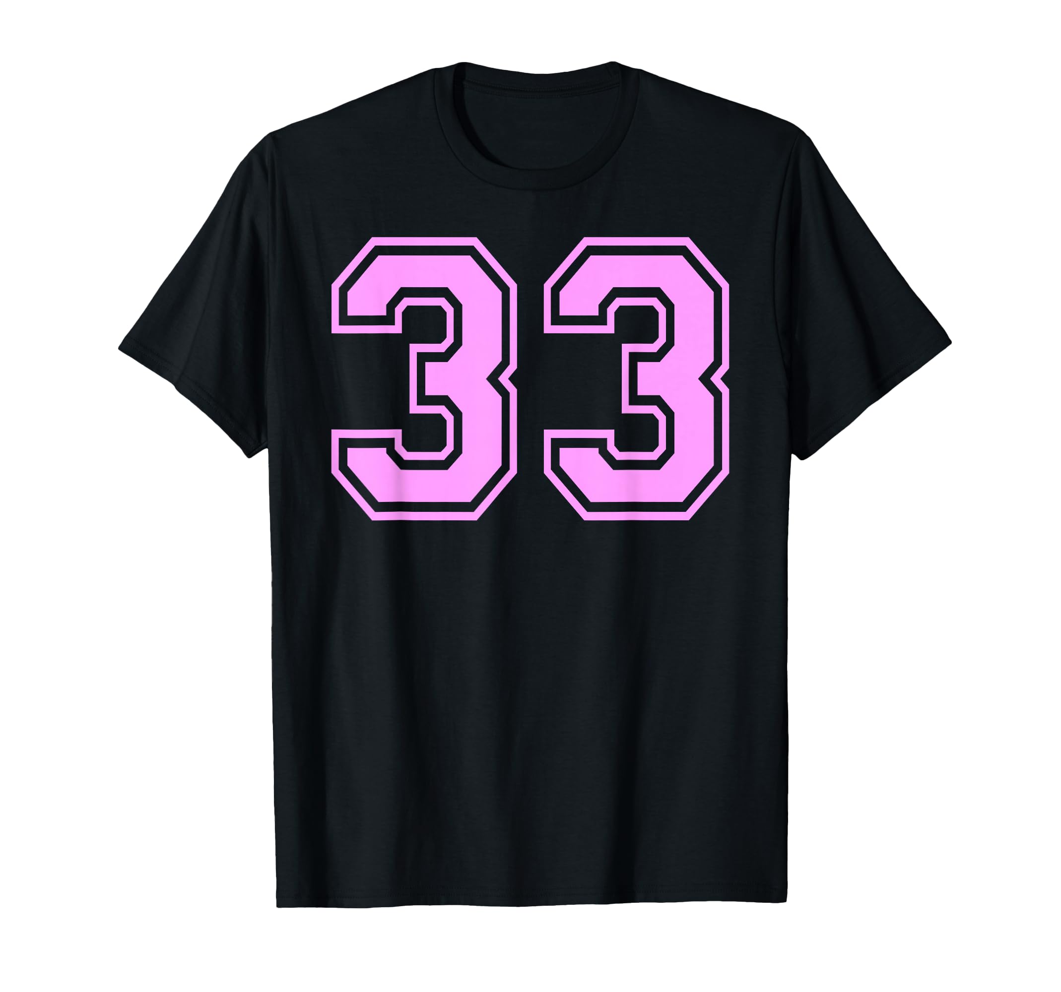 33 Number Thirty Three Sports Varsity T-Shirt - Streetwear Style Unisex - T-Shirt, Sweatshirt, Hoodie