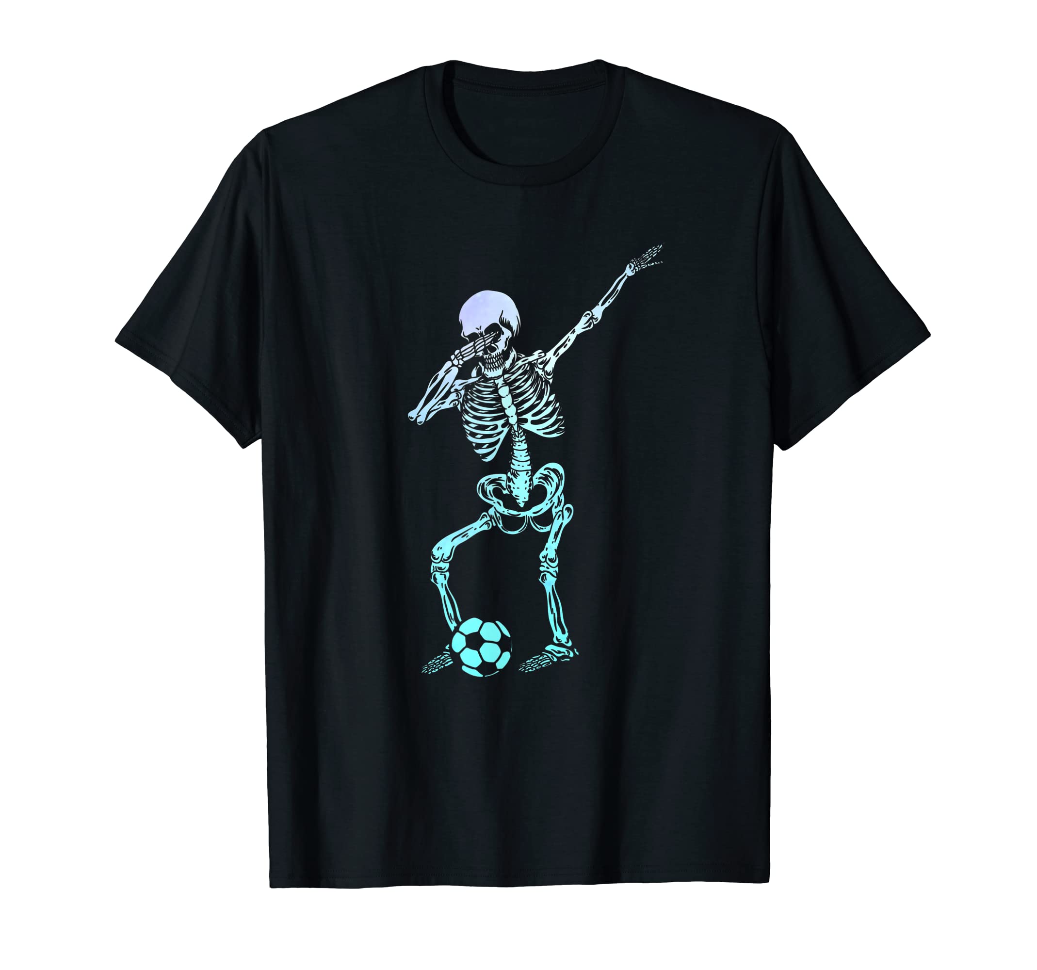 Dabbing Skeleton Soccer Player T-Shirt - Aesthetic Graphic for Adults - T-Shirt, Sweatshirt, Hoodie