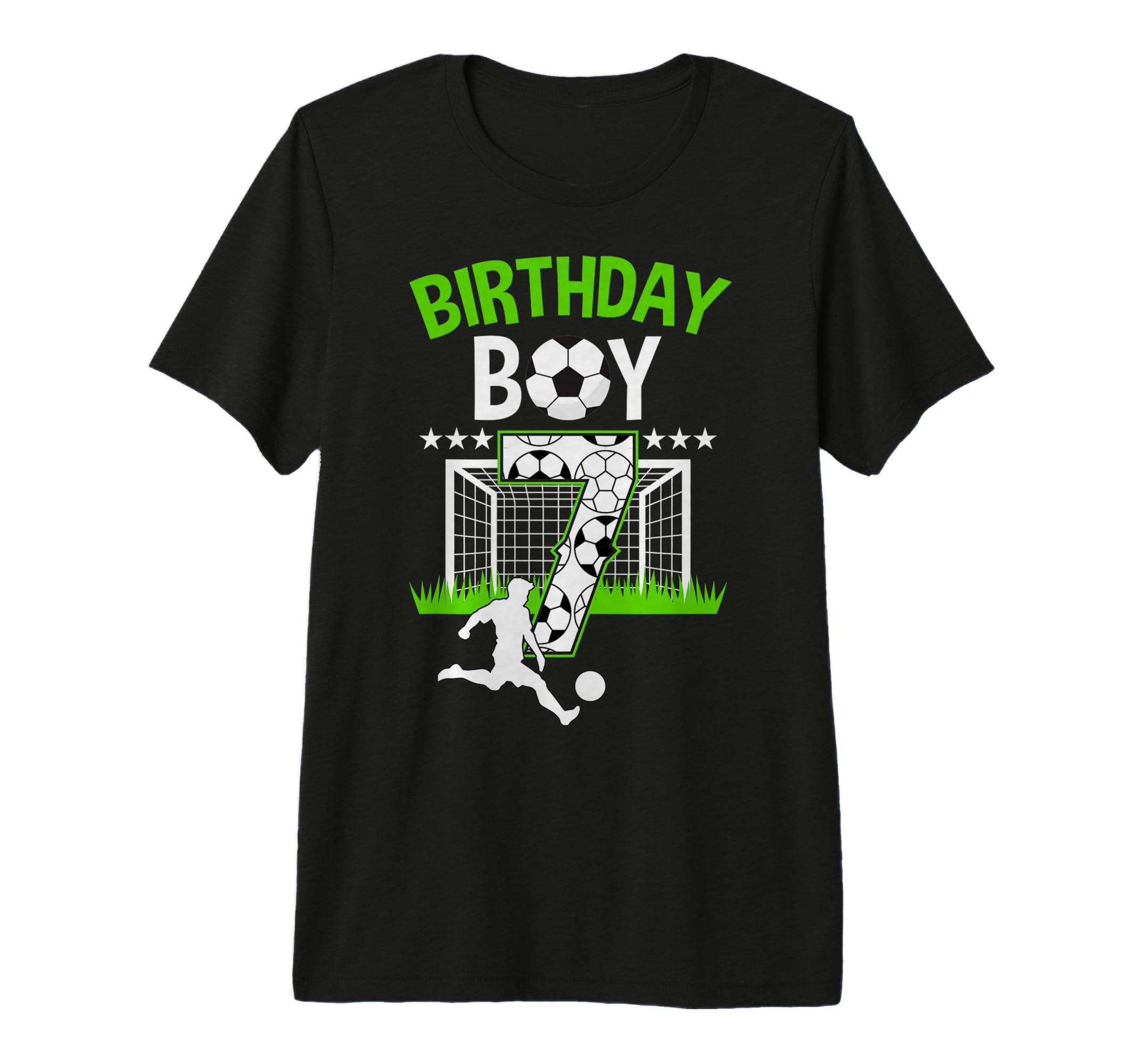 Birthday Soccer 7 Year Old Who T-Shirt - Aesthetic Graphic for Adults - T-Shirt, Sweatshirt, Hoodie
