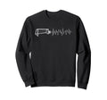 Funny Soccer Heartbeat Ecg Sweatshirt - Streetwear Style Men Women - T-Shirt, Sweatshirt, Hoodie