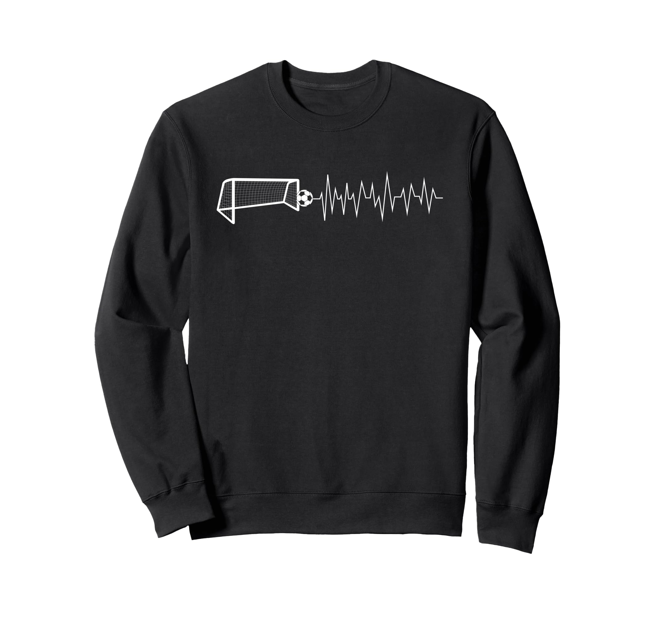 Funny Soccer Heartbeat Ecg Sweatshirt - Streetwear Style Men Women - T-Shirt, Sweatshirt, Hoodie