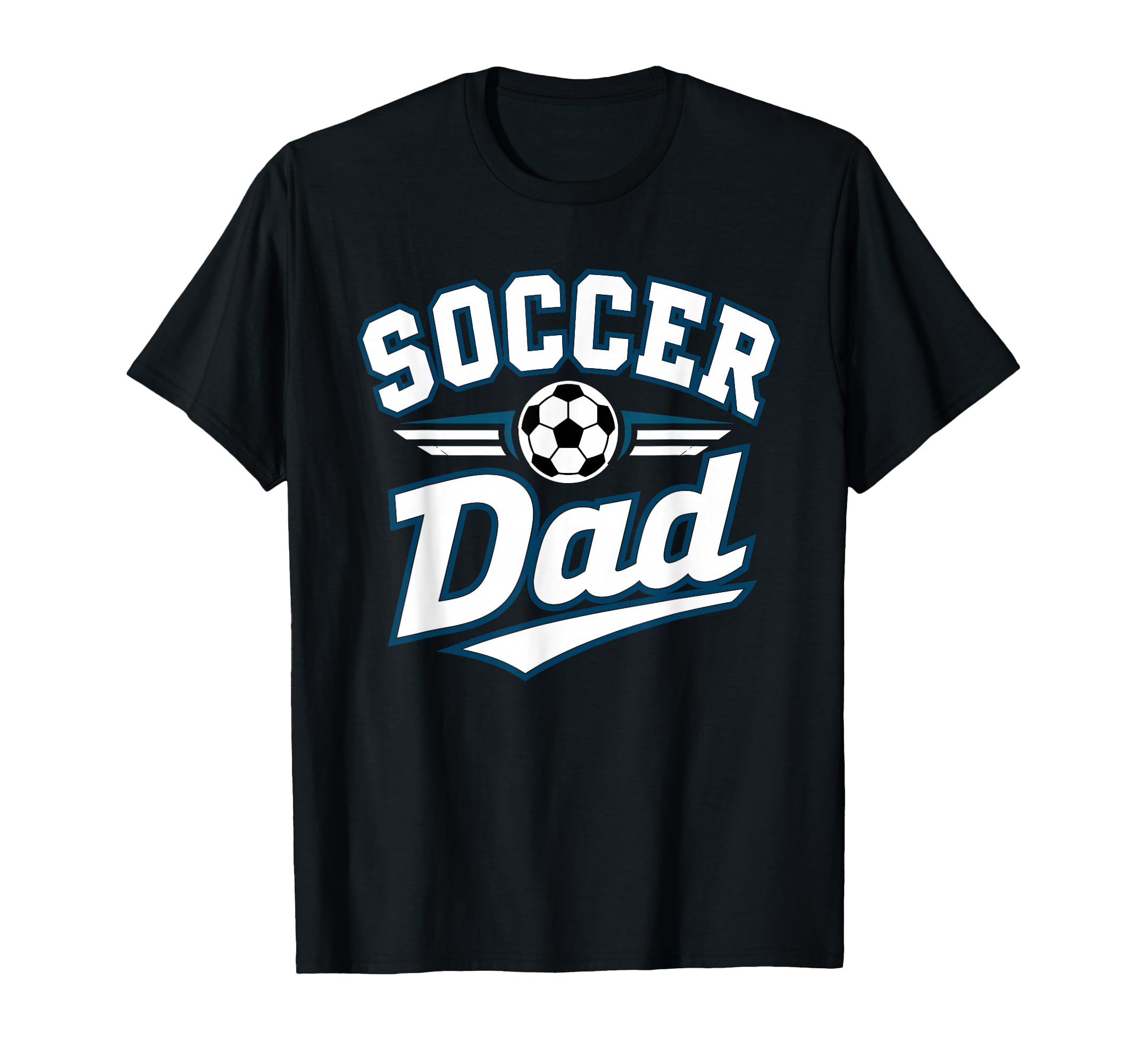 Soccer Dad Funny Athletic Lettering T-Shirt - Custom Art Print Unisex - T-Shirt, Sweatshirt, Hoodie