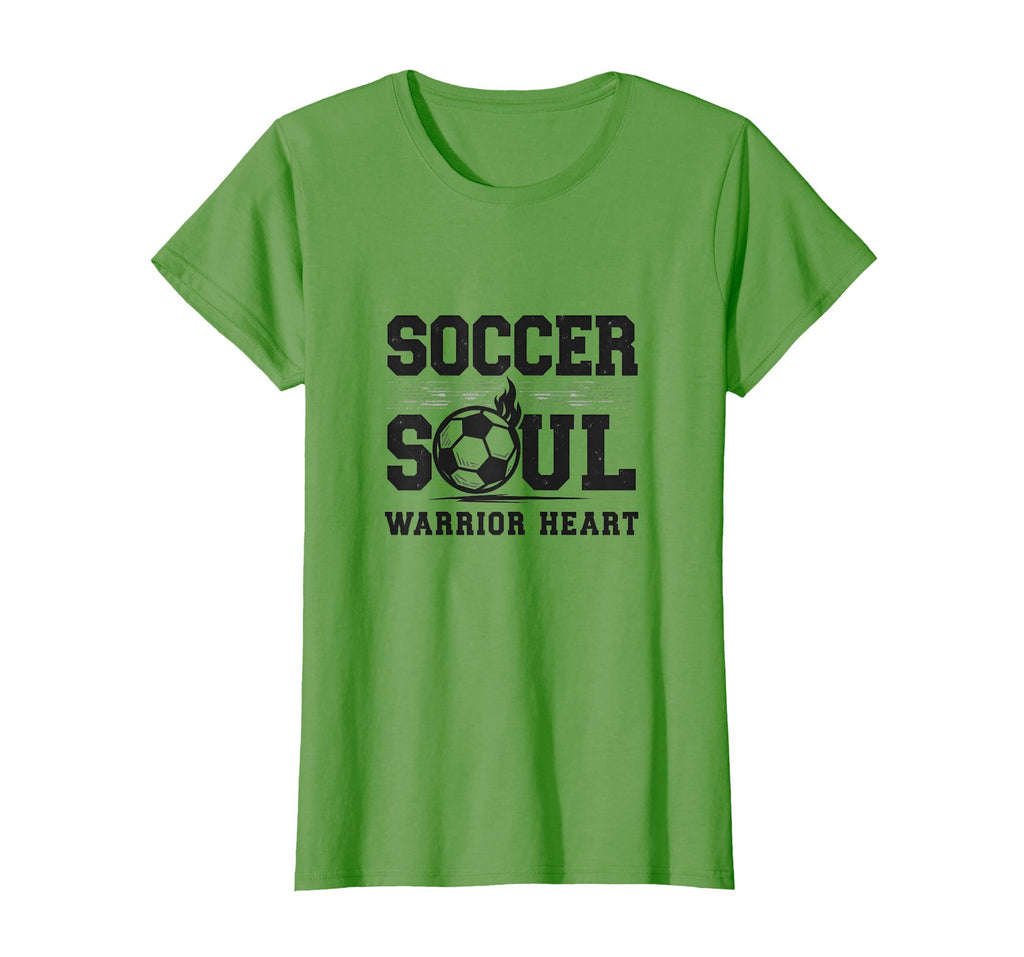 Soccer Soul Warrior Heart Athletic T-Shirt - Casual Everyday Wear Unisex - T-Shirt, Sweatshirt, Hoodie