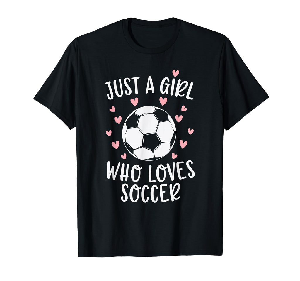 Just Soccer Heart Female Sport Lover T-Shirt - Custom Art Print Men Women - T-Shirt, Sweatshirt, Hoodie