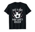 Just Soccer Heart Female Sport Lover T-Shirt - Custom Art Print Men Women - T-Shirt, Sweatshirt, Hoodie